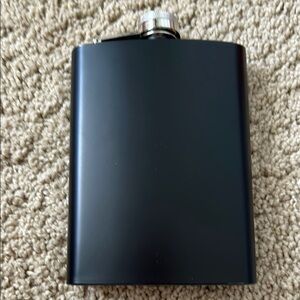 Classic Black Stainless Steel Flask